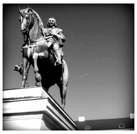 LOW ANGLE VIEW OF STATUES