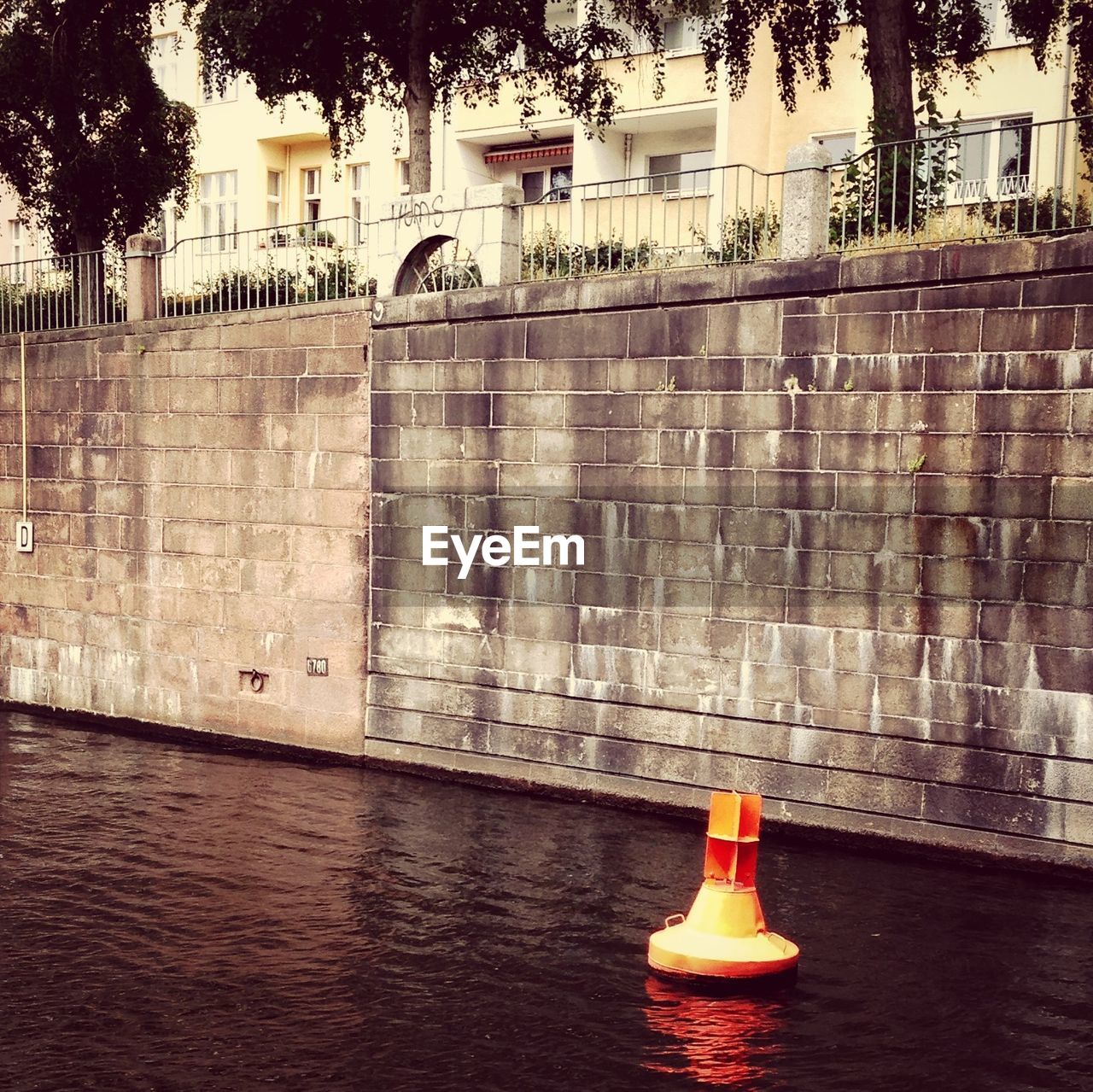 Buoy in canal