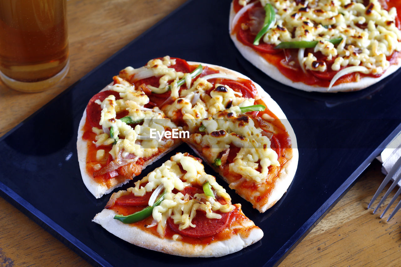 HIGH ANGLE VIEW OF MEAL SERVED IN PLATE