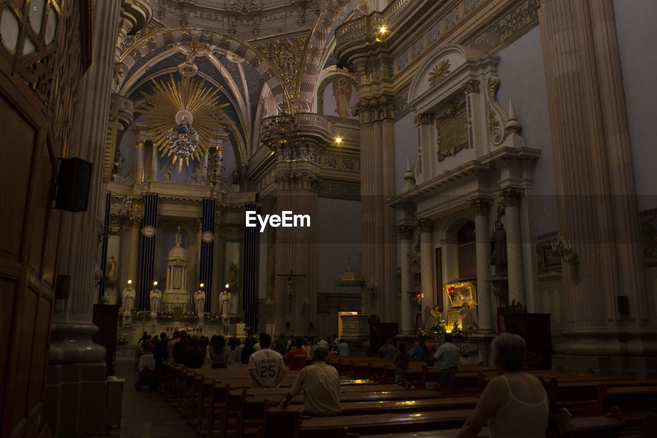 Inside the principal church of lagos de moreno