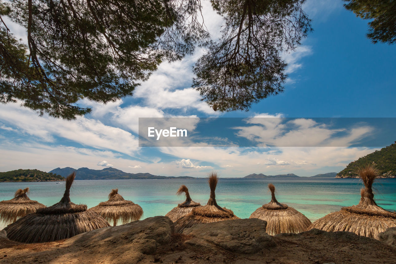 Panoramic view of sea against sky