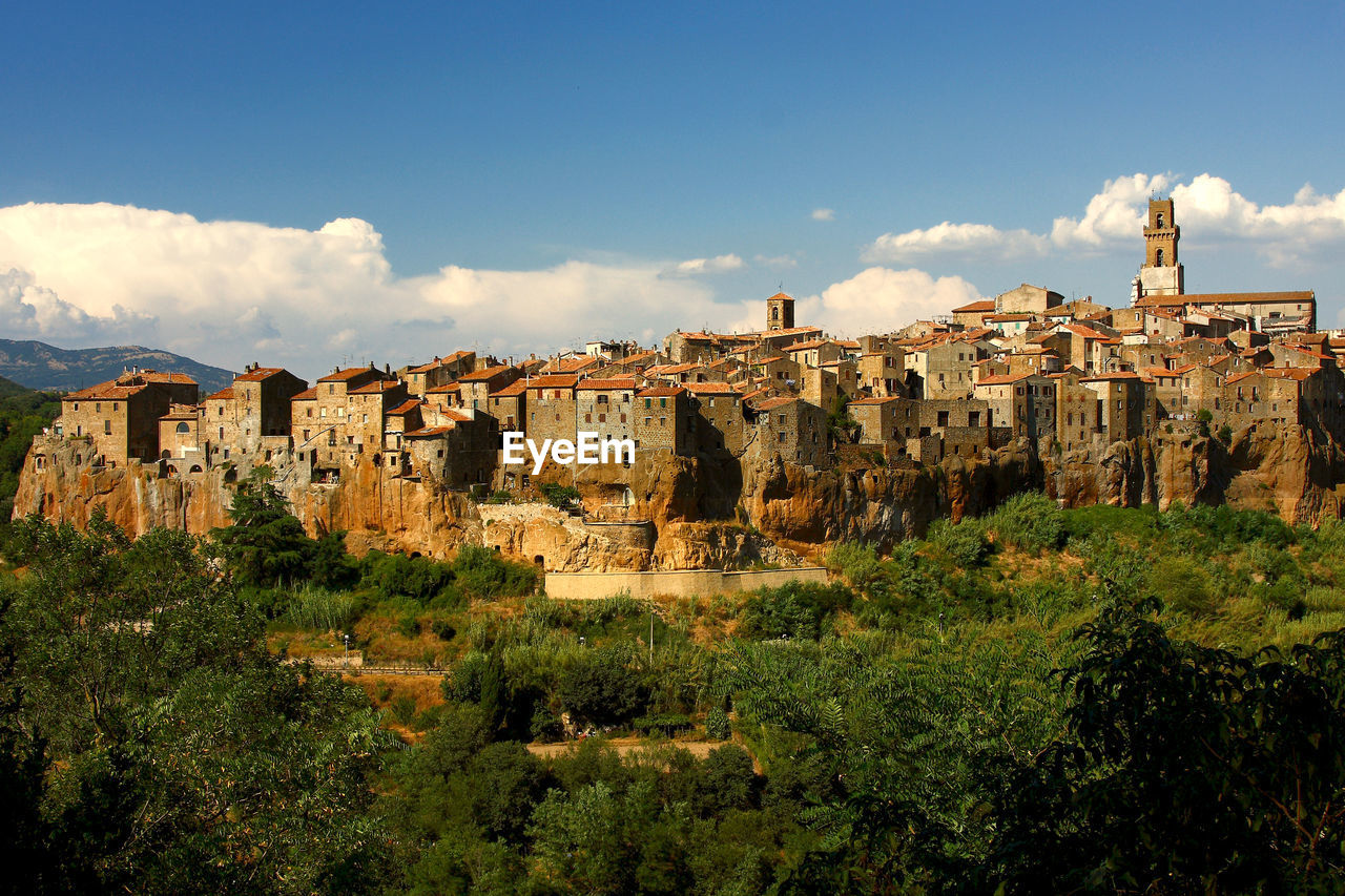 Pitigliano panoramic wiev , tuscany italy
