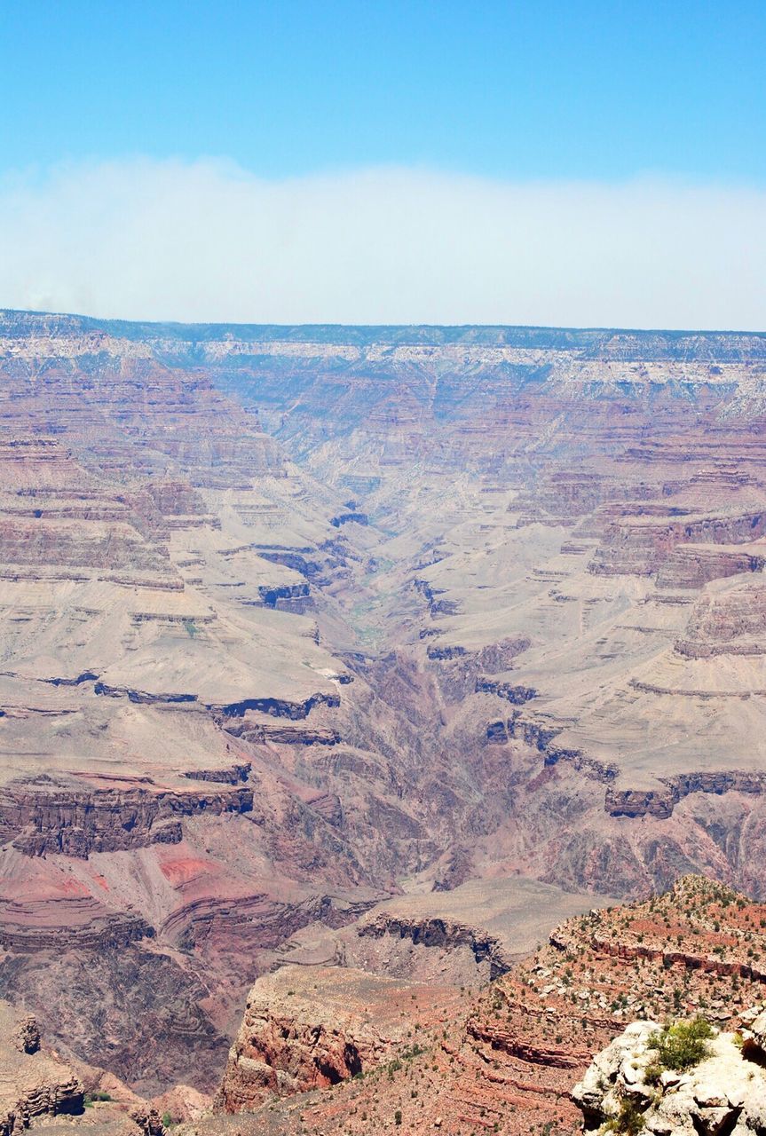 Aerial view of a desert