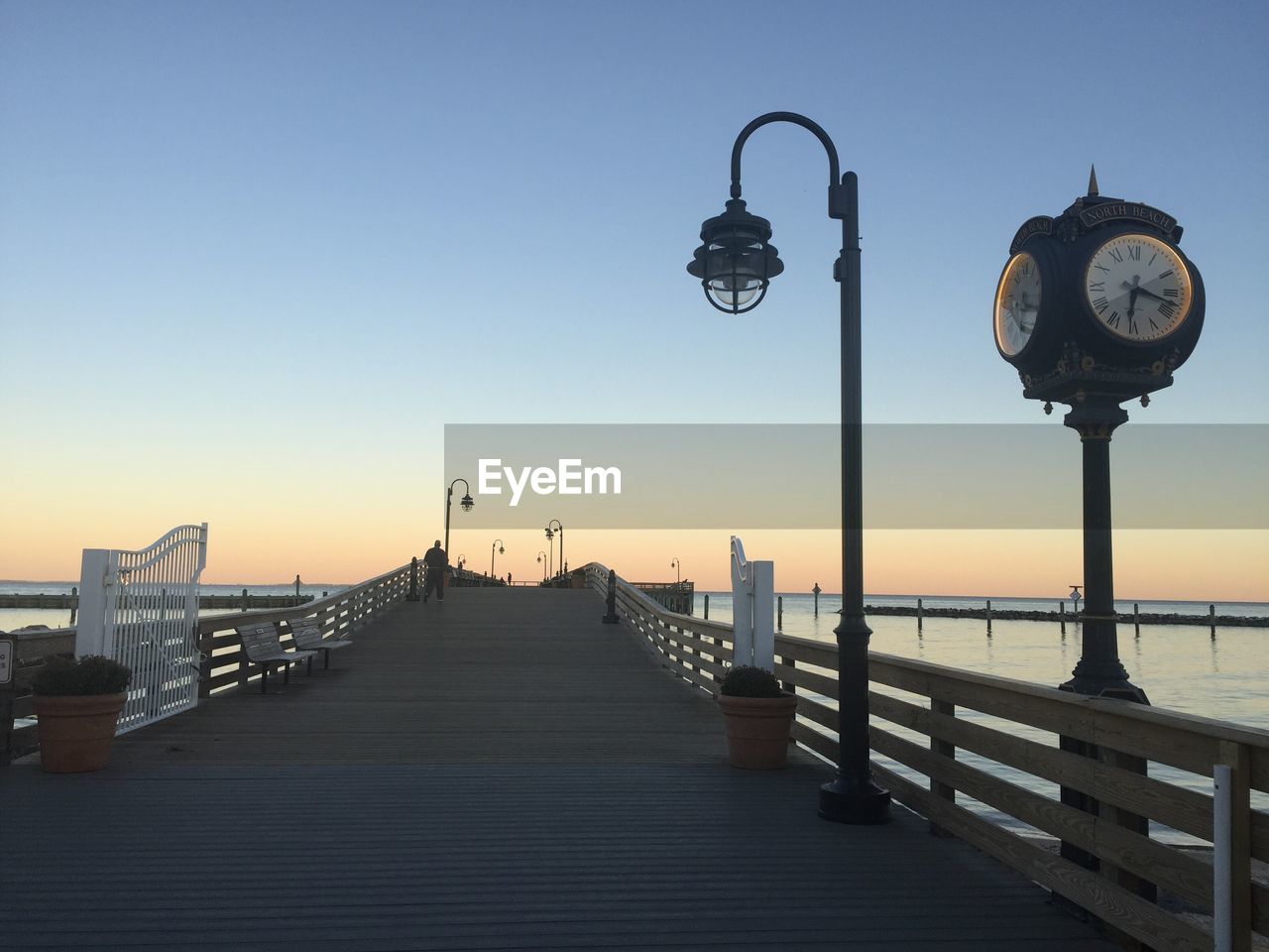 VIEW OF PIER AGAINST CLEAR SKY