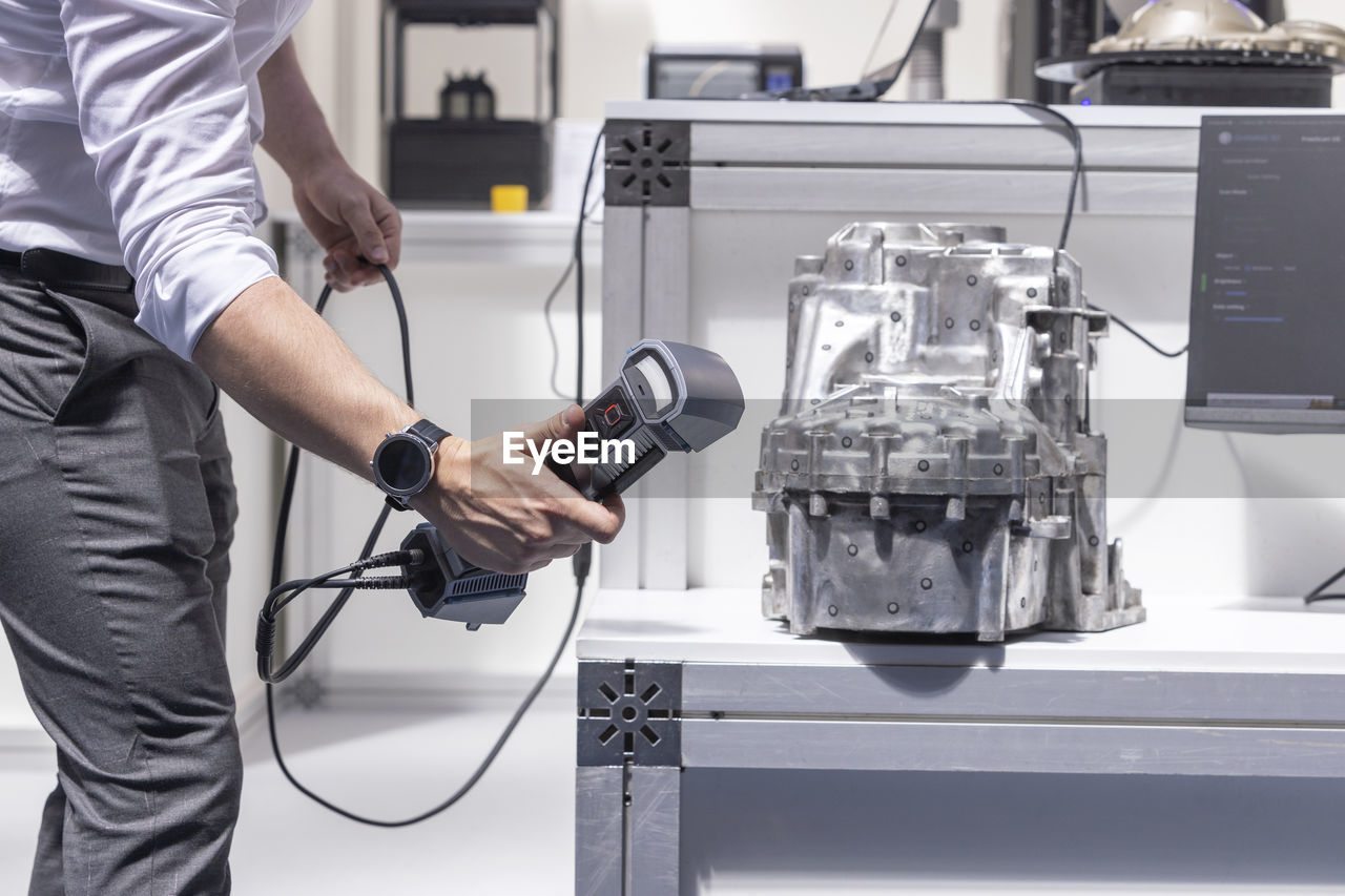 3d quality control and inspection scanning of vehicle part in the automotive industry