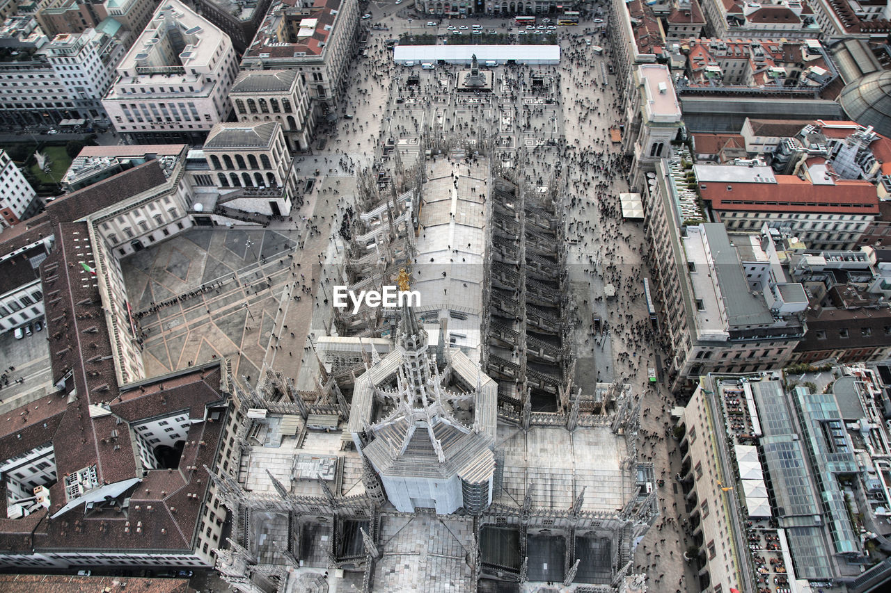 High angle view of cityscape