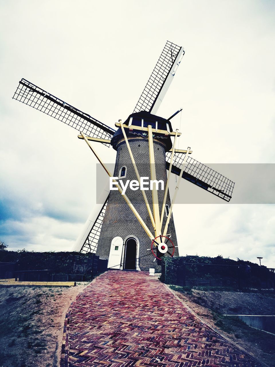 TRADITIONAL WINDMILL AGAINST SKY