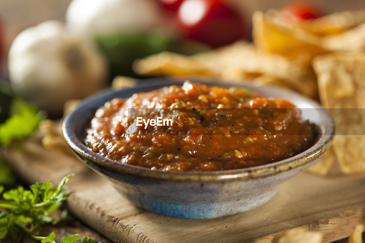 close-up of food in plate