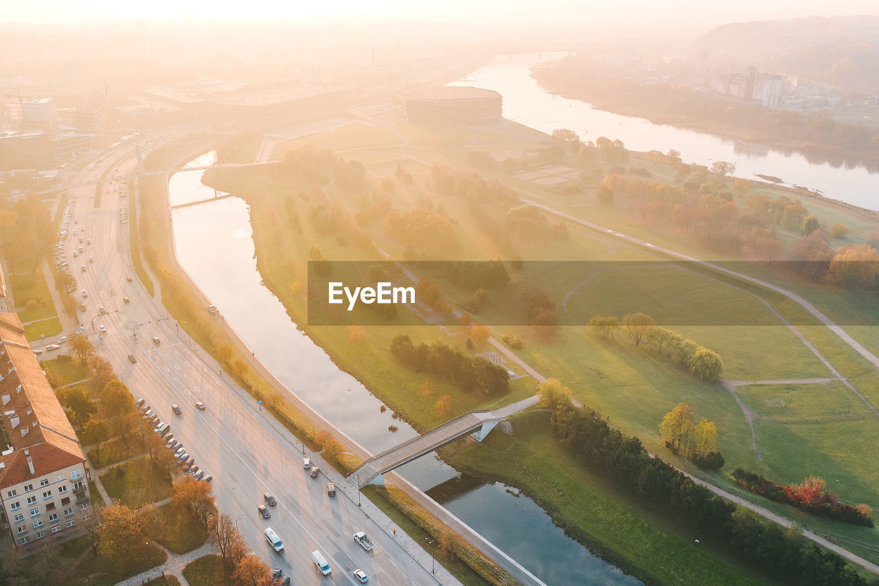 HIGH ANGLE VIEW OF ROAD AMIDST LAND AND LANDSCAPE