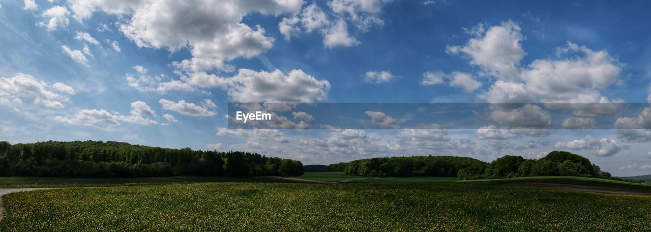 Panoramic view of landscape against sky