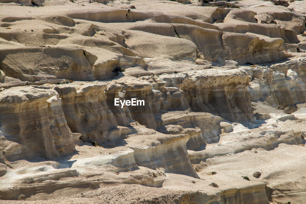 View of rock formations