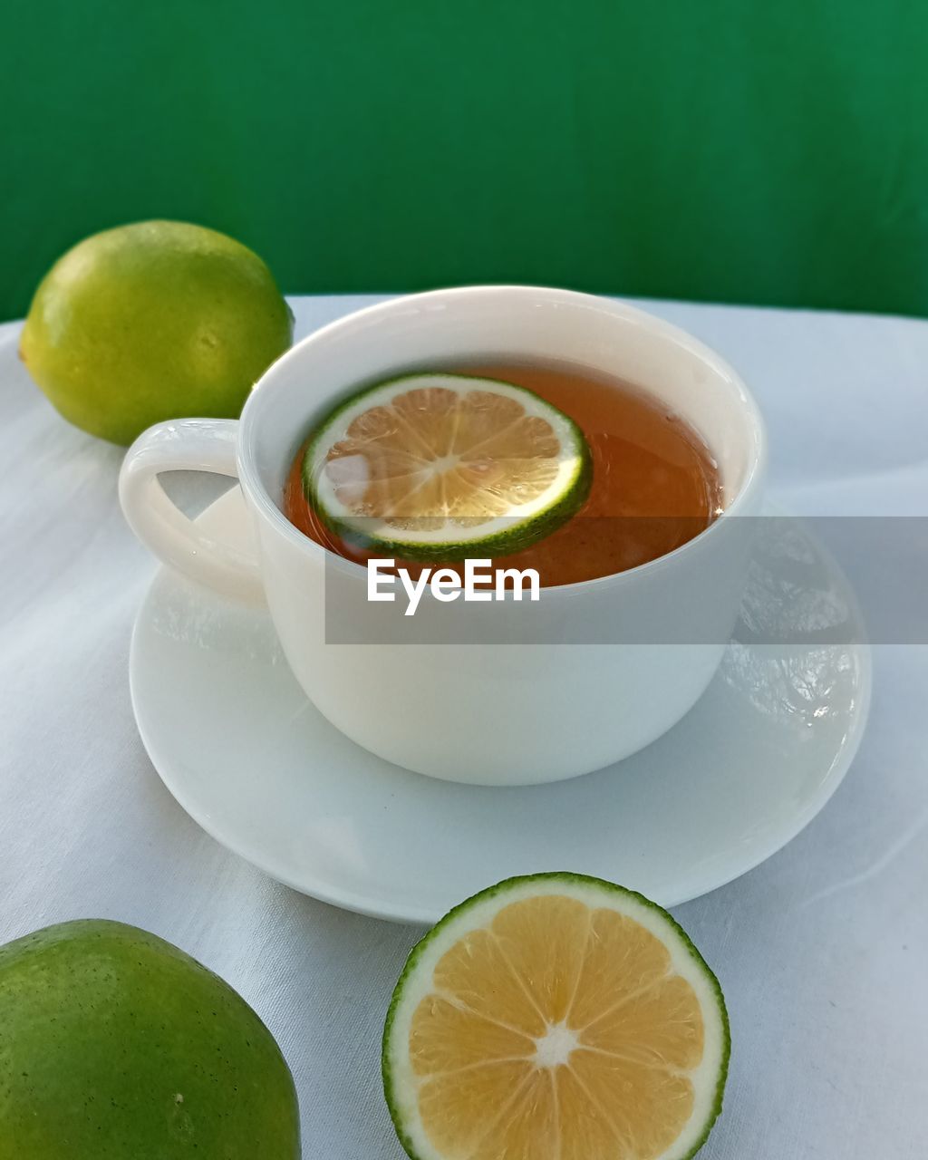 Close-up of tea served on table