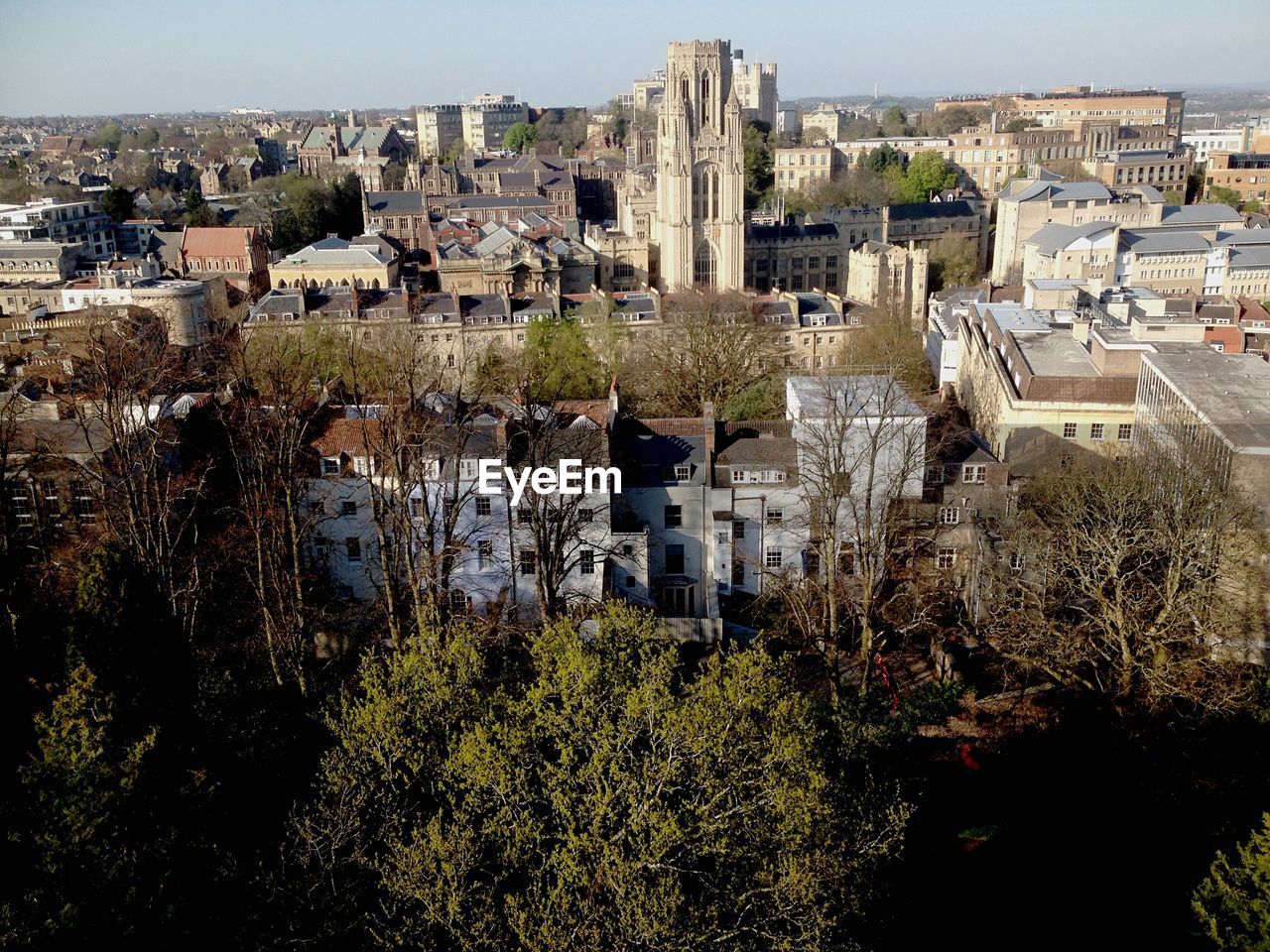 High angle view of cityscape