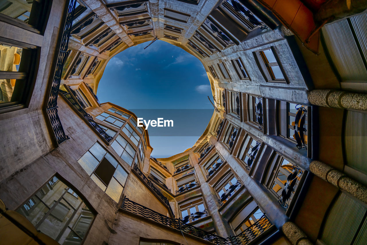 Low angle view of building against sky