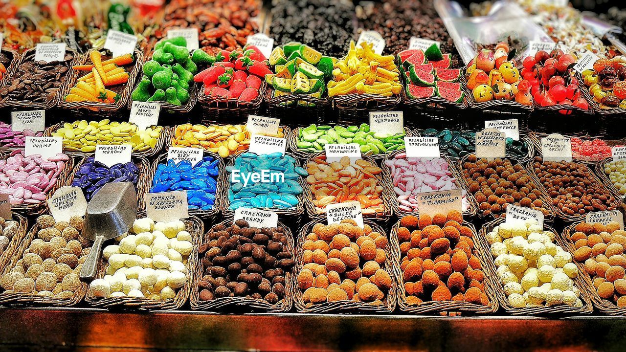 Close-up of sweets for sale