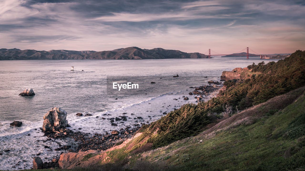 Scenic view of san francisco bay