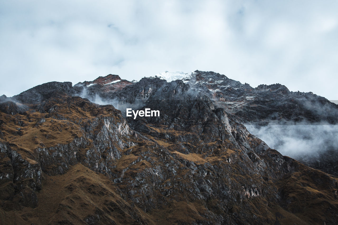 Scenic view of mountain against sky