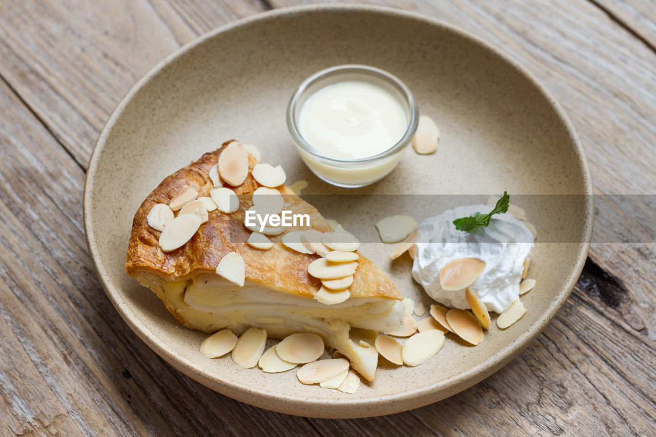 Freshly baked coconut cream pie