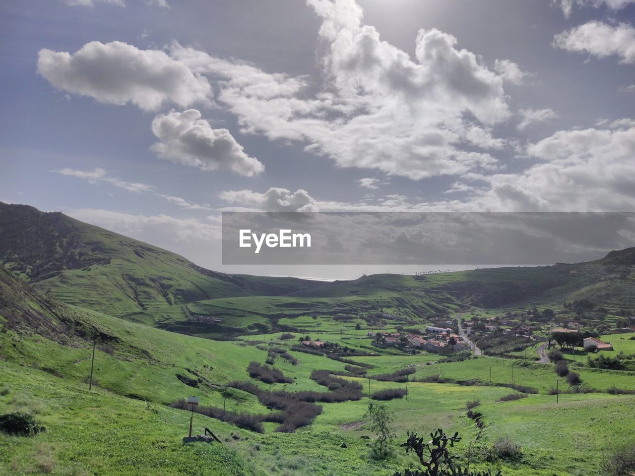 Scenic view of landscape against sky