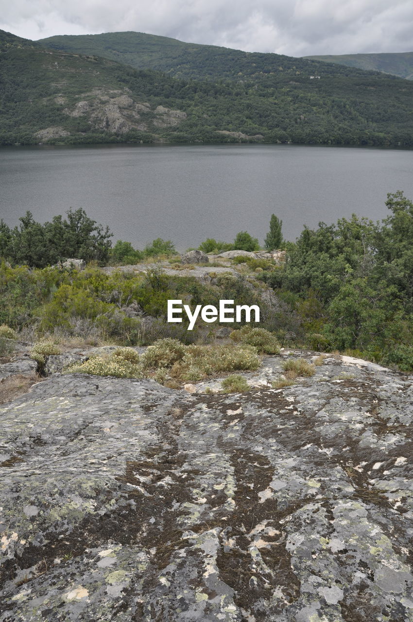 SCENIC VIEW OF MOUNTAINS AND RIVER