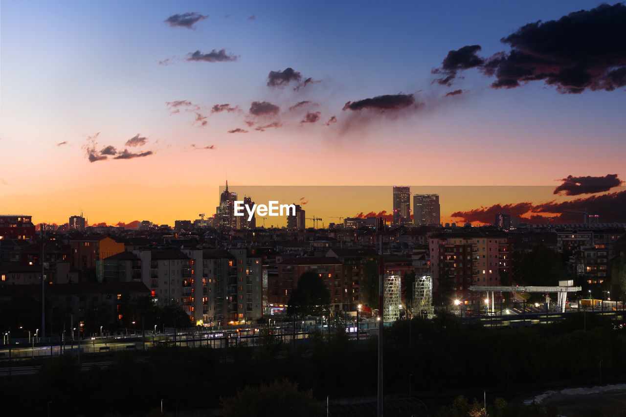 CITYSCAPE AT SUNSET