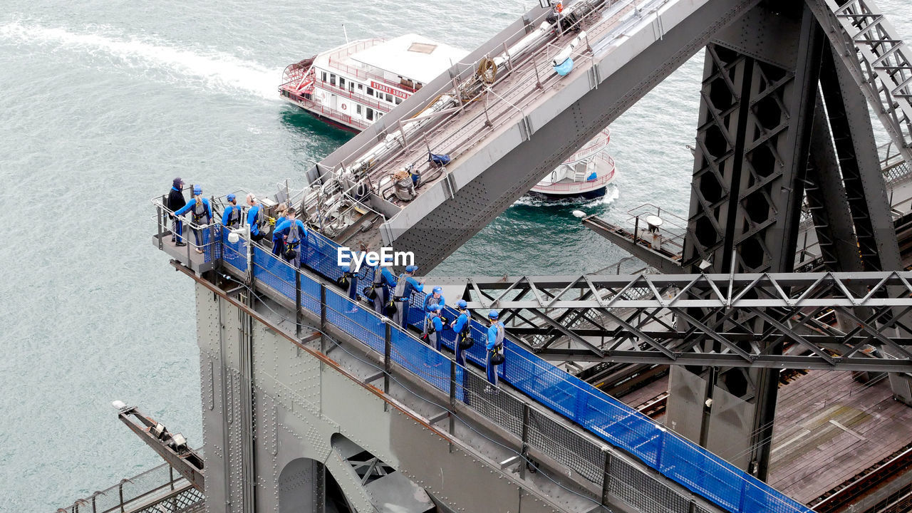 HIGH ANGLE VIEW OF BRIDGE