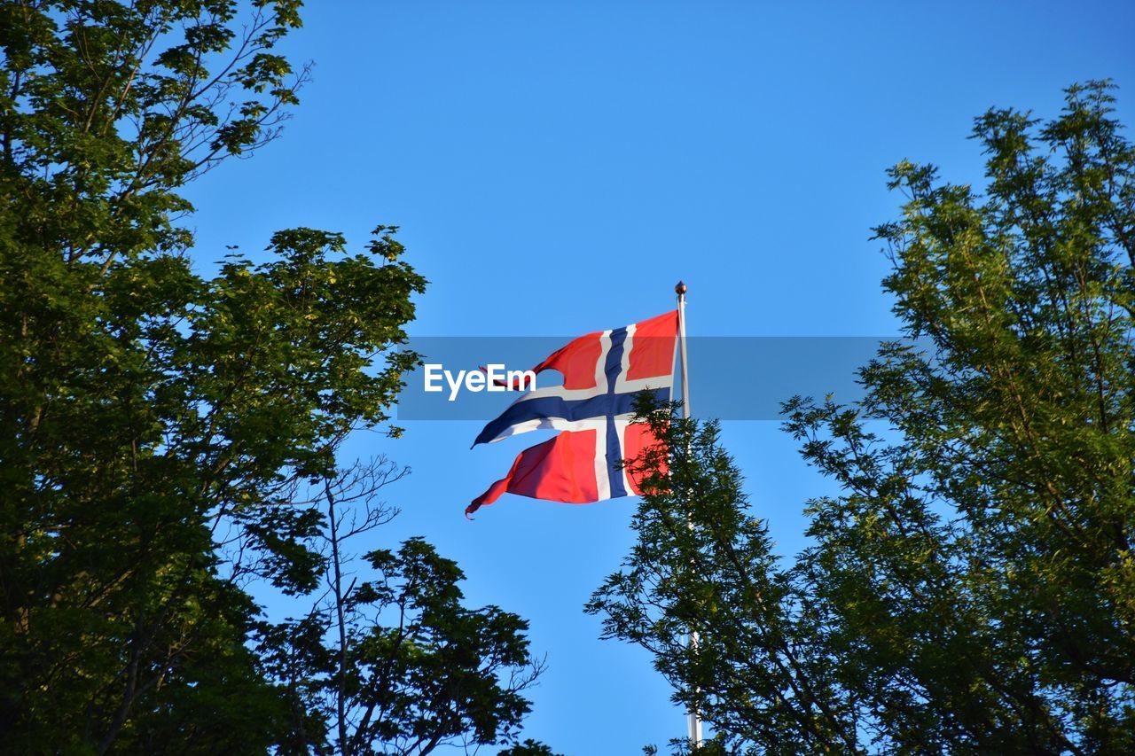 LOW ANGLE VIEW OF FLAG AGAINST SKY