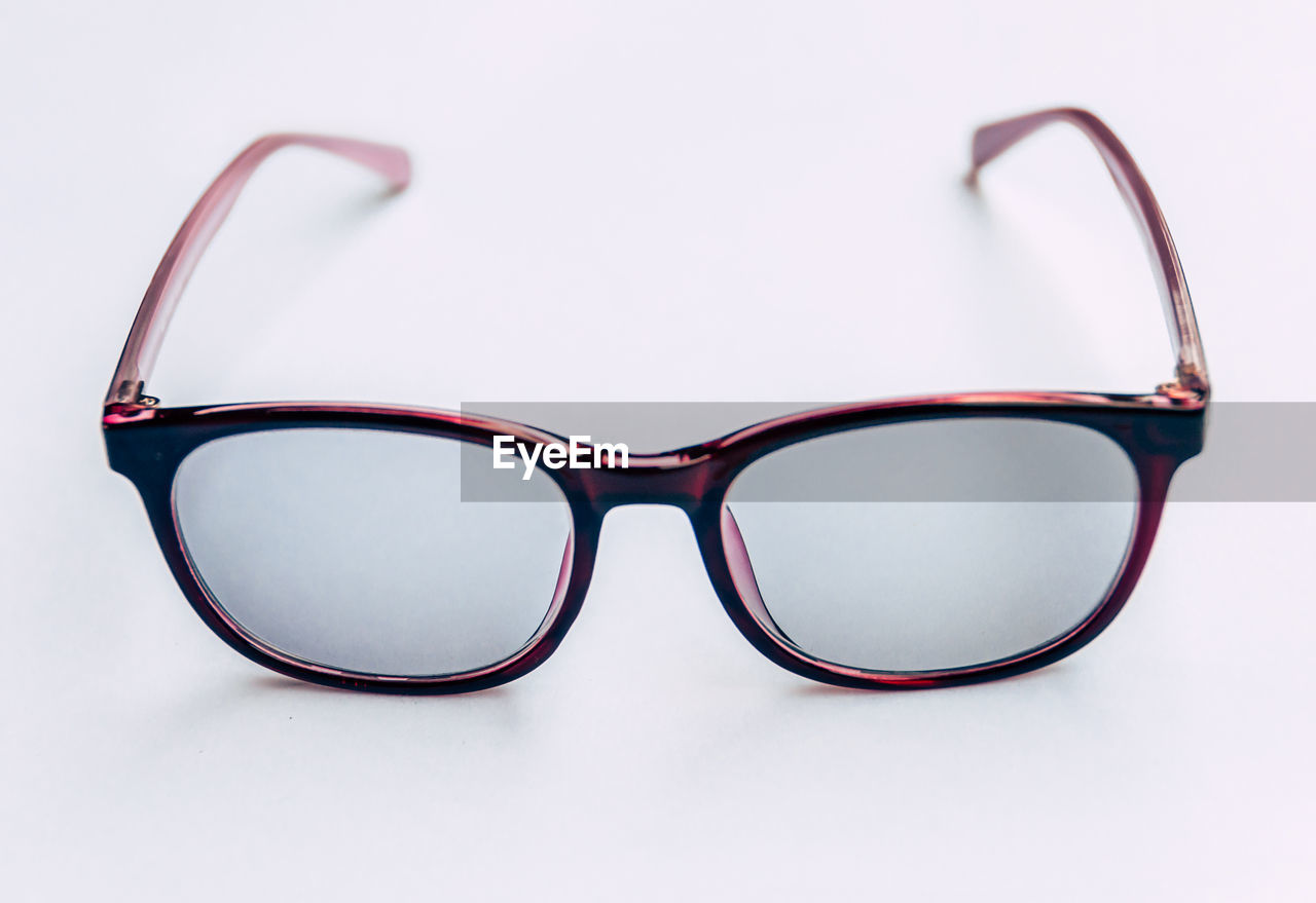 Eyeglasses on white background