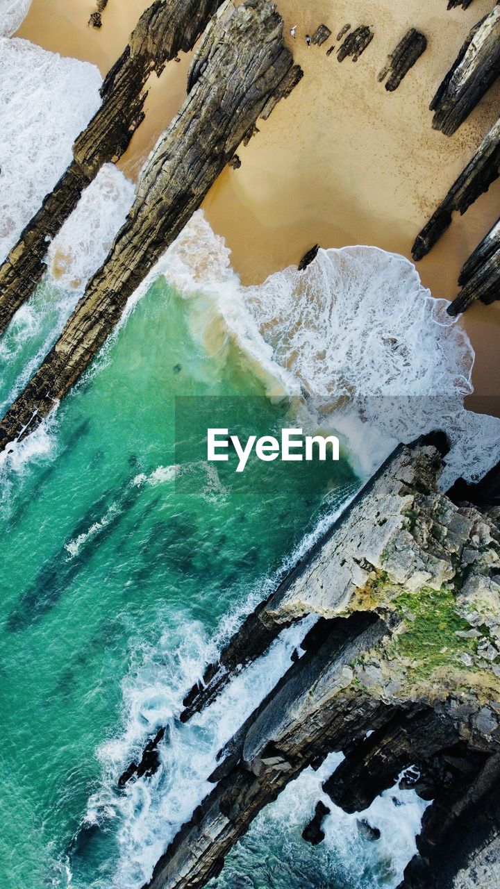 Aerial view beach