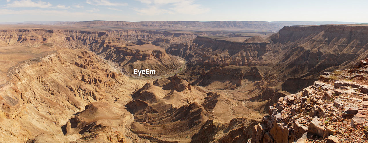 AERIAL VIEW OF DRAMATIC LANDSCAPE