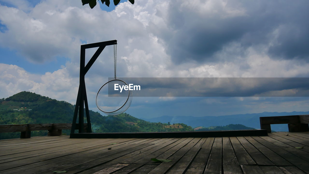 SCENIC VIEW OF BASKETBALL HOOP AGAINST SKY