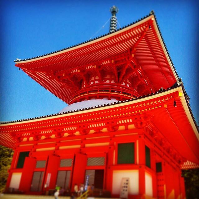 LOW ANGLE VIEW OF TRADITIONAL TEMPLE