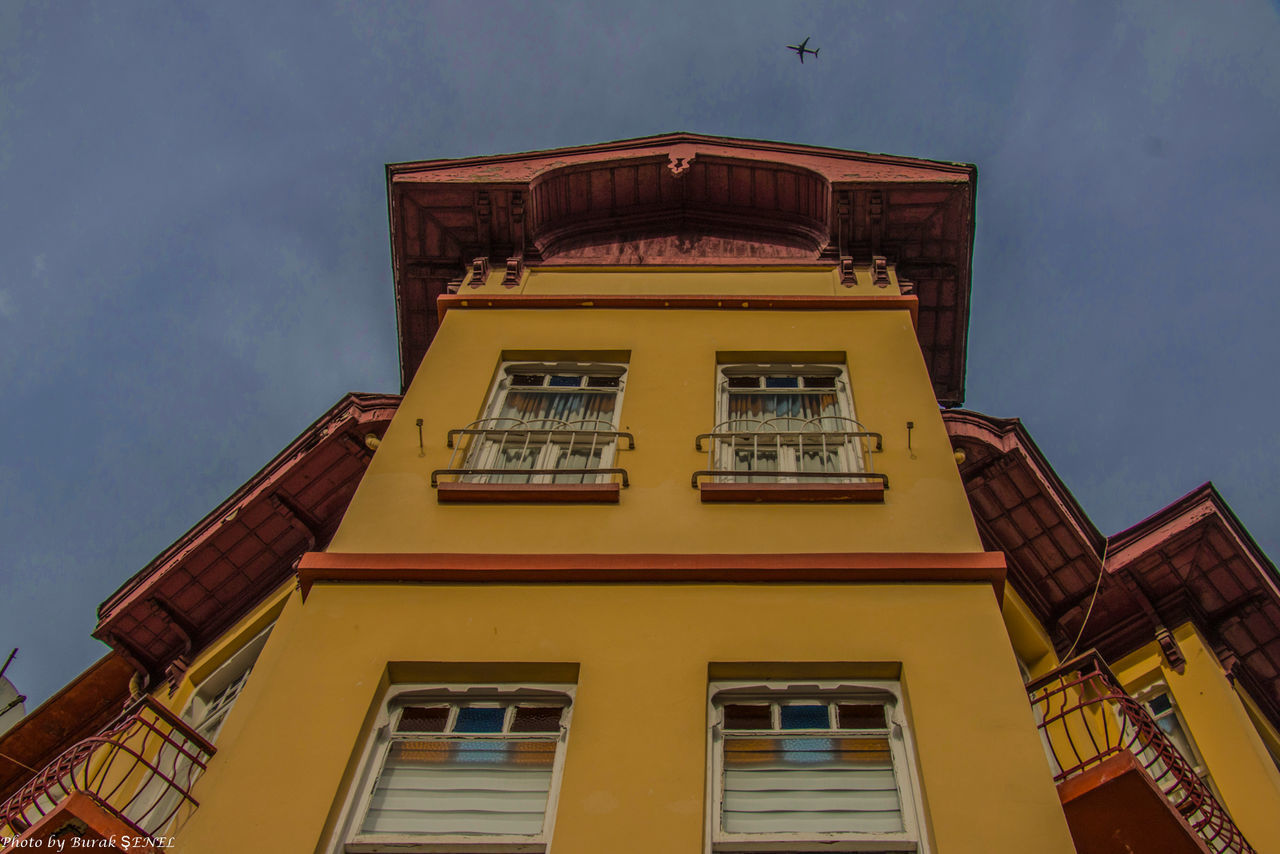 Low angle view of building against sky