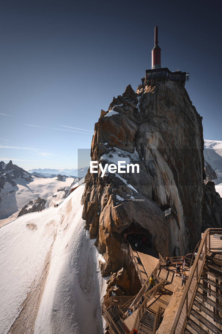 Scenic view of rock mountain against sky