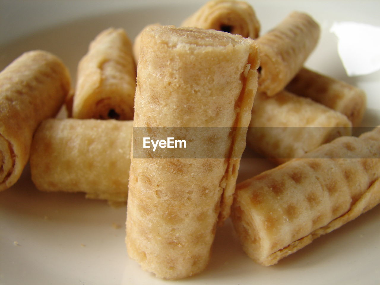 Close-up of serving food in plate