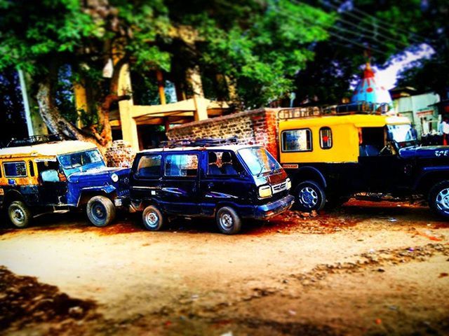 VIEW OF CAR ON ROAD