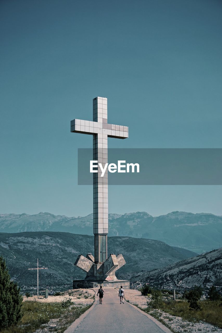 Millenium cross on top of the hum hill in mostar