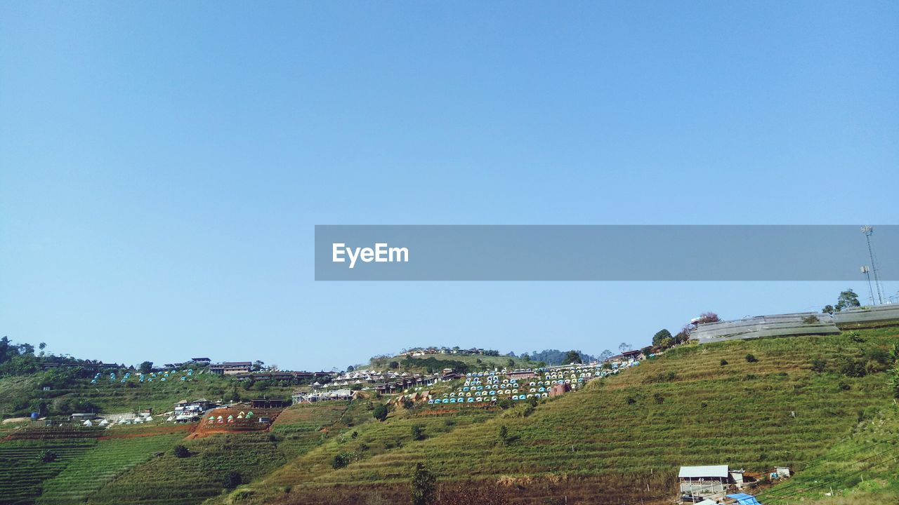 SCENIC VIEW OF LANDSCAPE AGAINST CLEAR SKY