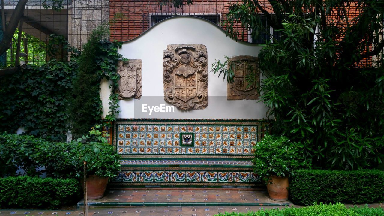 POTTED PLANTS ON BUILDING