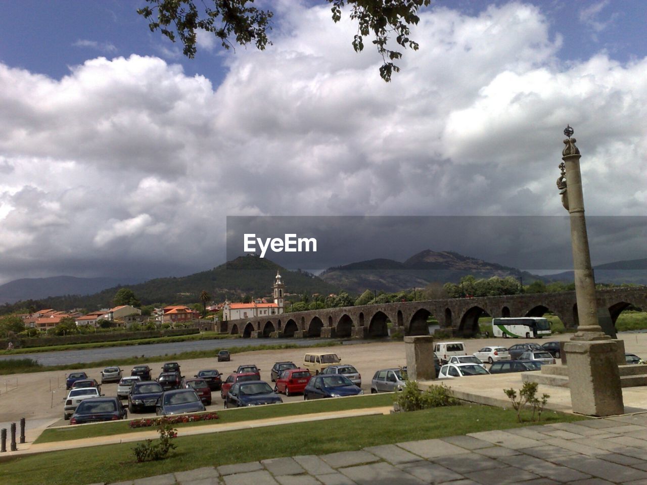 CLOUDY SKY OVER MOUNTAINS