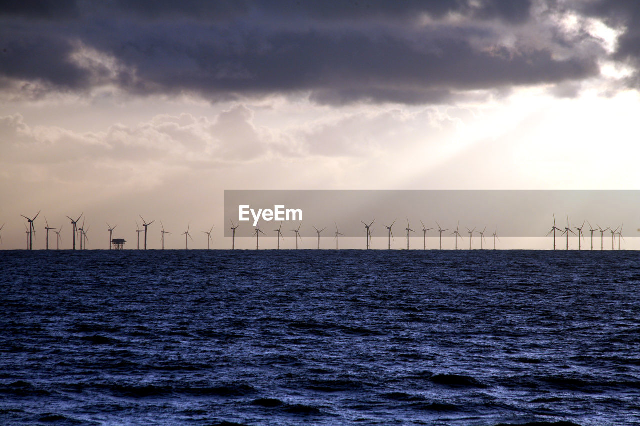 View of the rampion wind farm. 