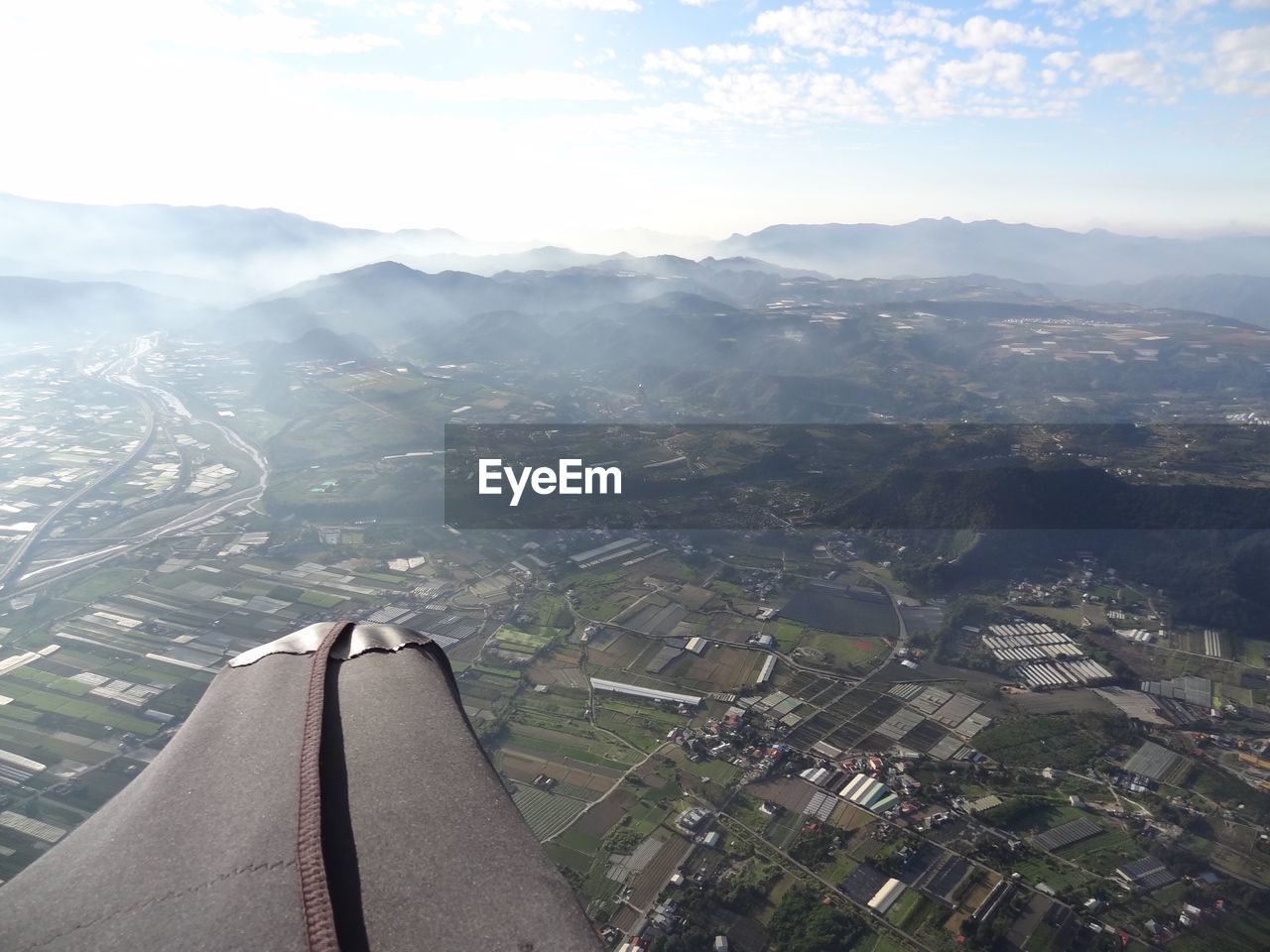 AERIAL VIEW OF MOUNTAIN RANGE