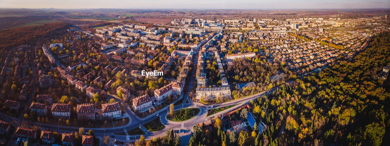 Panoramic view of buildings in city