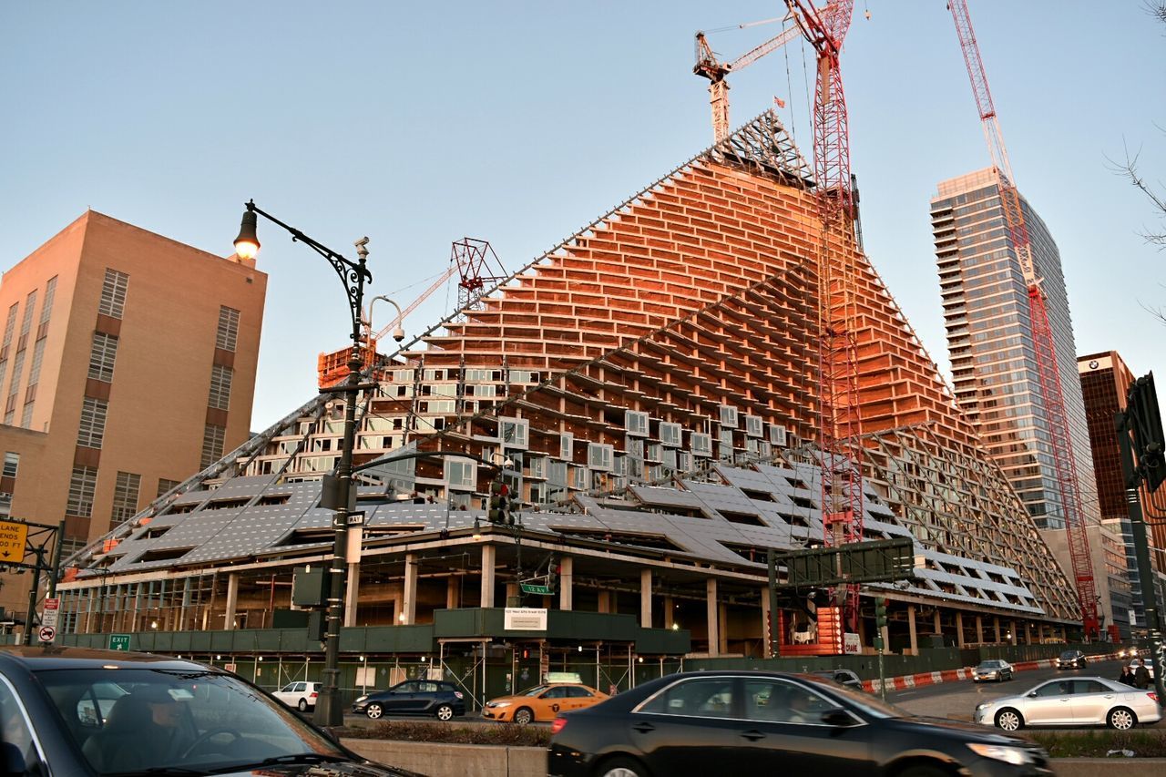 LOW ANGLE VIEW OF CONSTRUCTION SITE