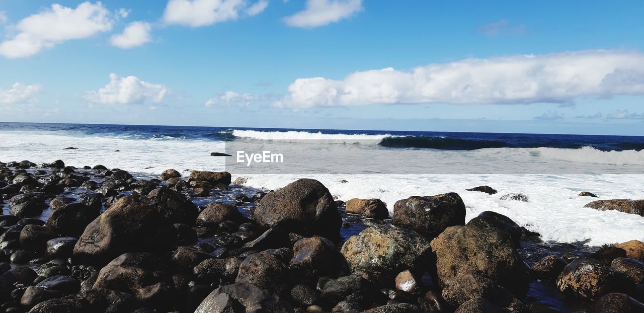 Scenic view of sea against sky