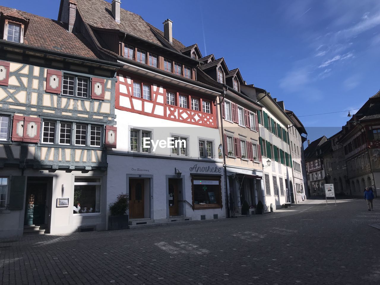 Low angle view of buildings in city