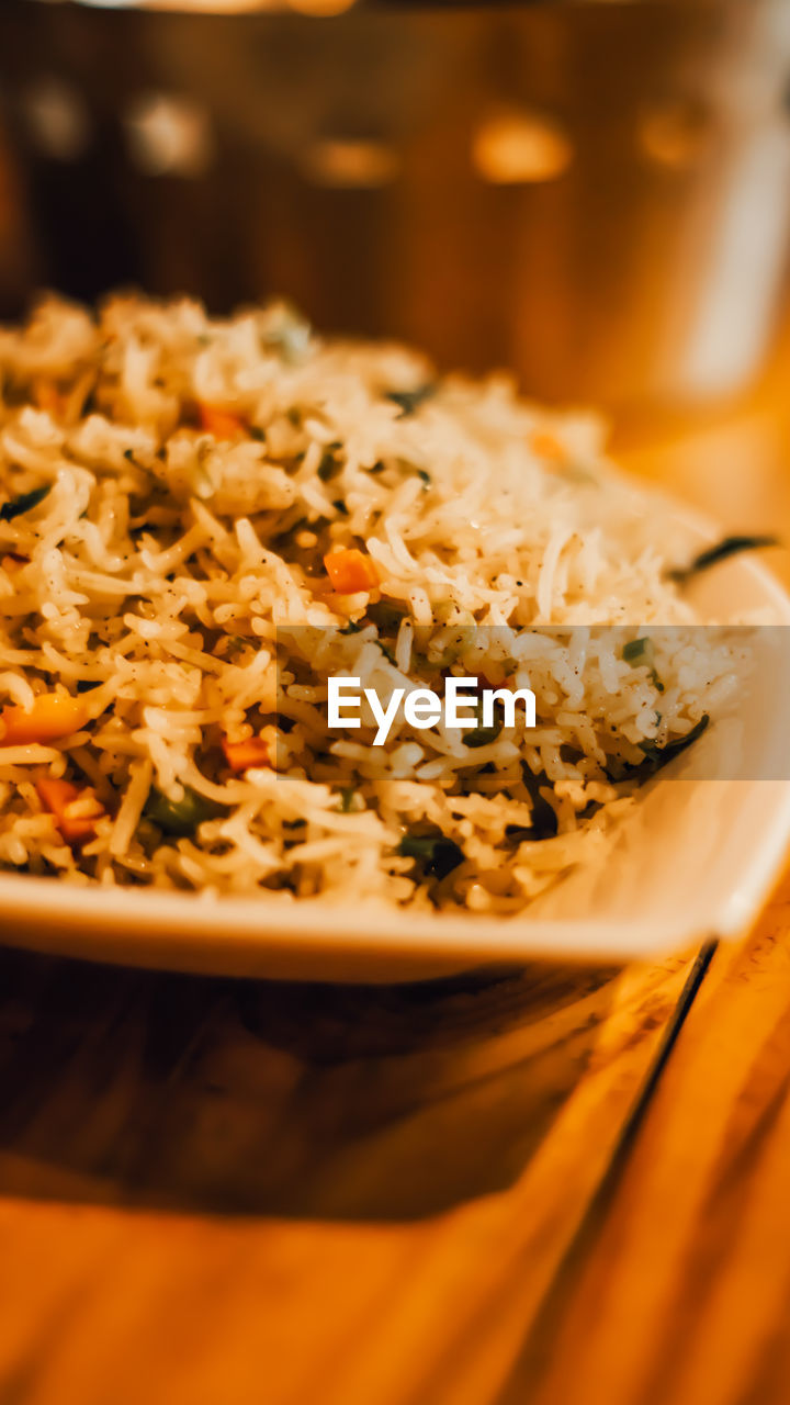 Close-up of food- fried rice