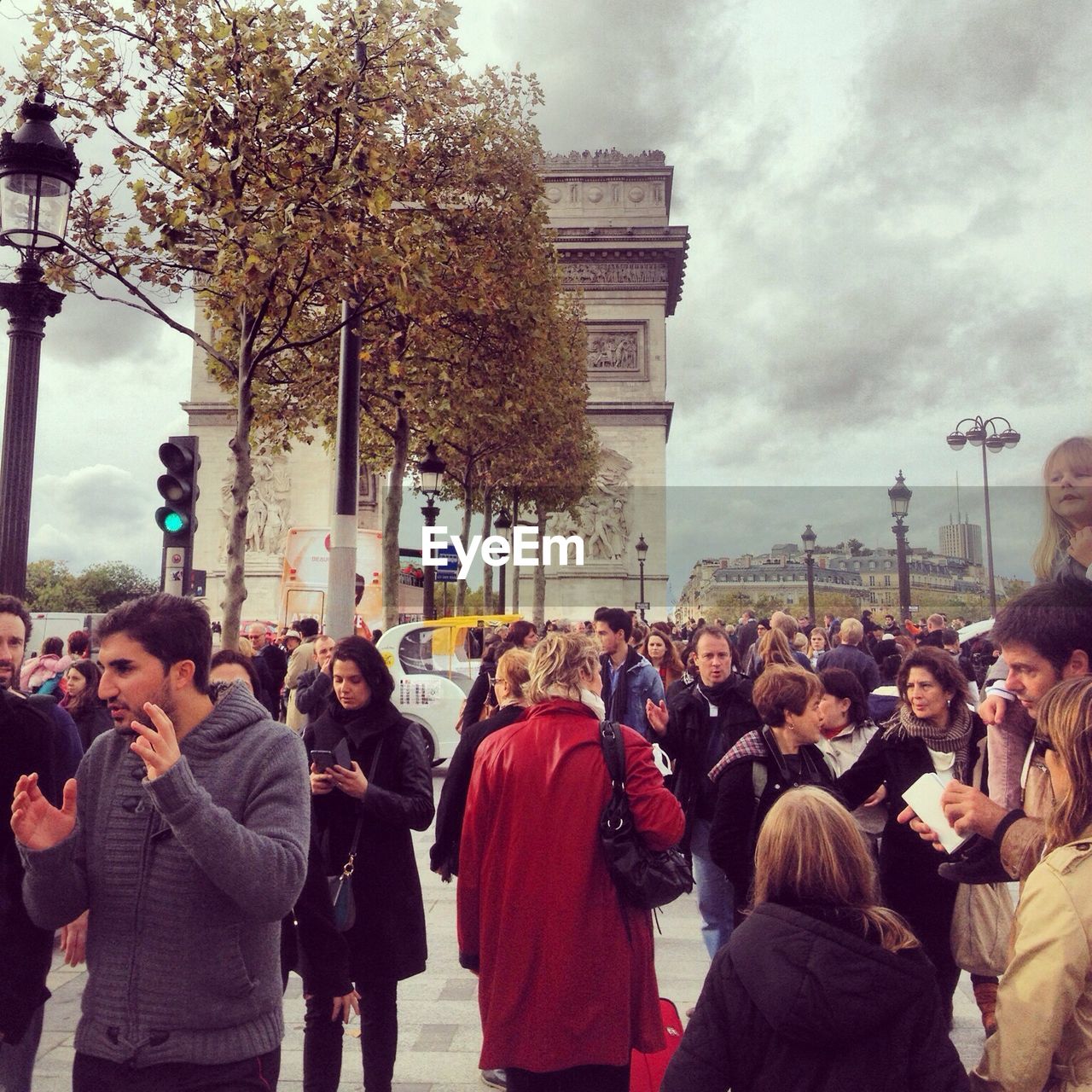 PEOPLE LOOKING AT CITYSCAPE