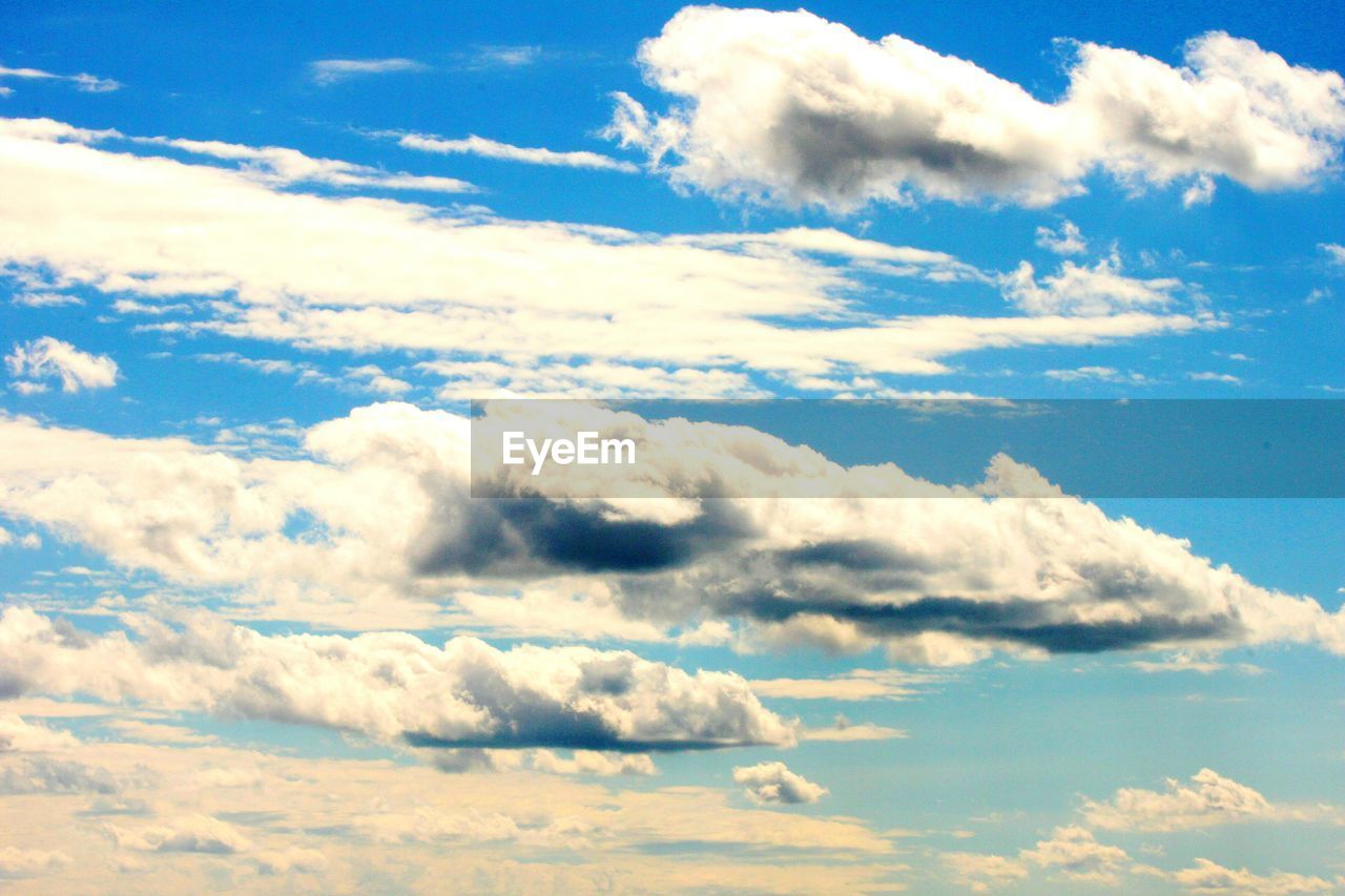 Low angle view of clouds in sky