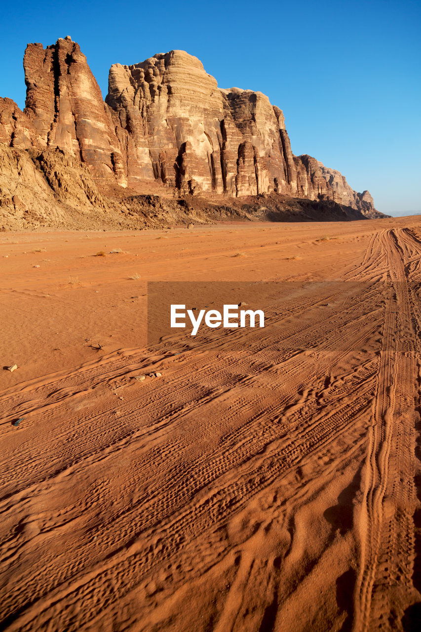 Rock formations in desert